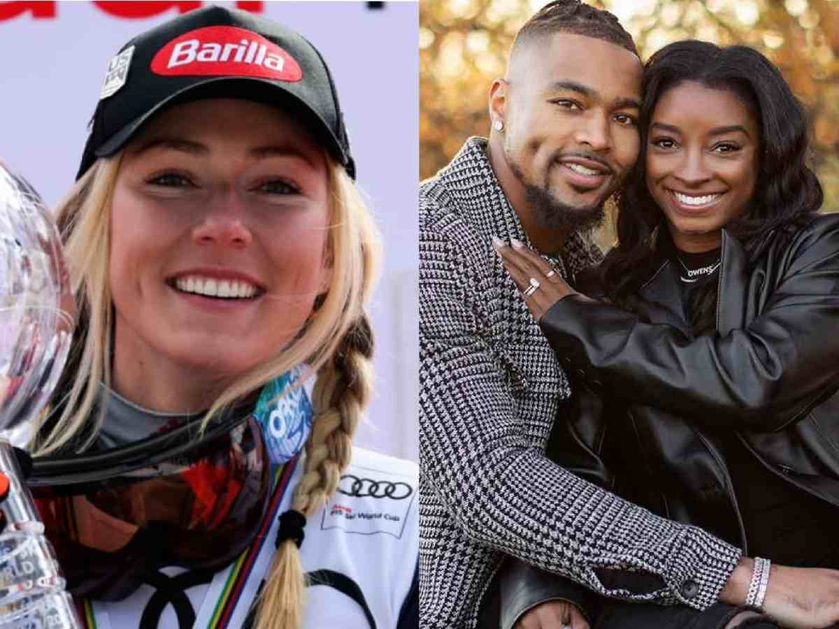 Mikaela Shiffrin compliments Simone Biles and husband Jonathan Owens on duo’s romantic picture during fall photo shoot