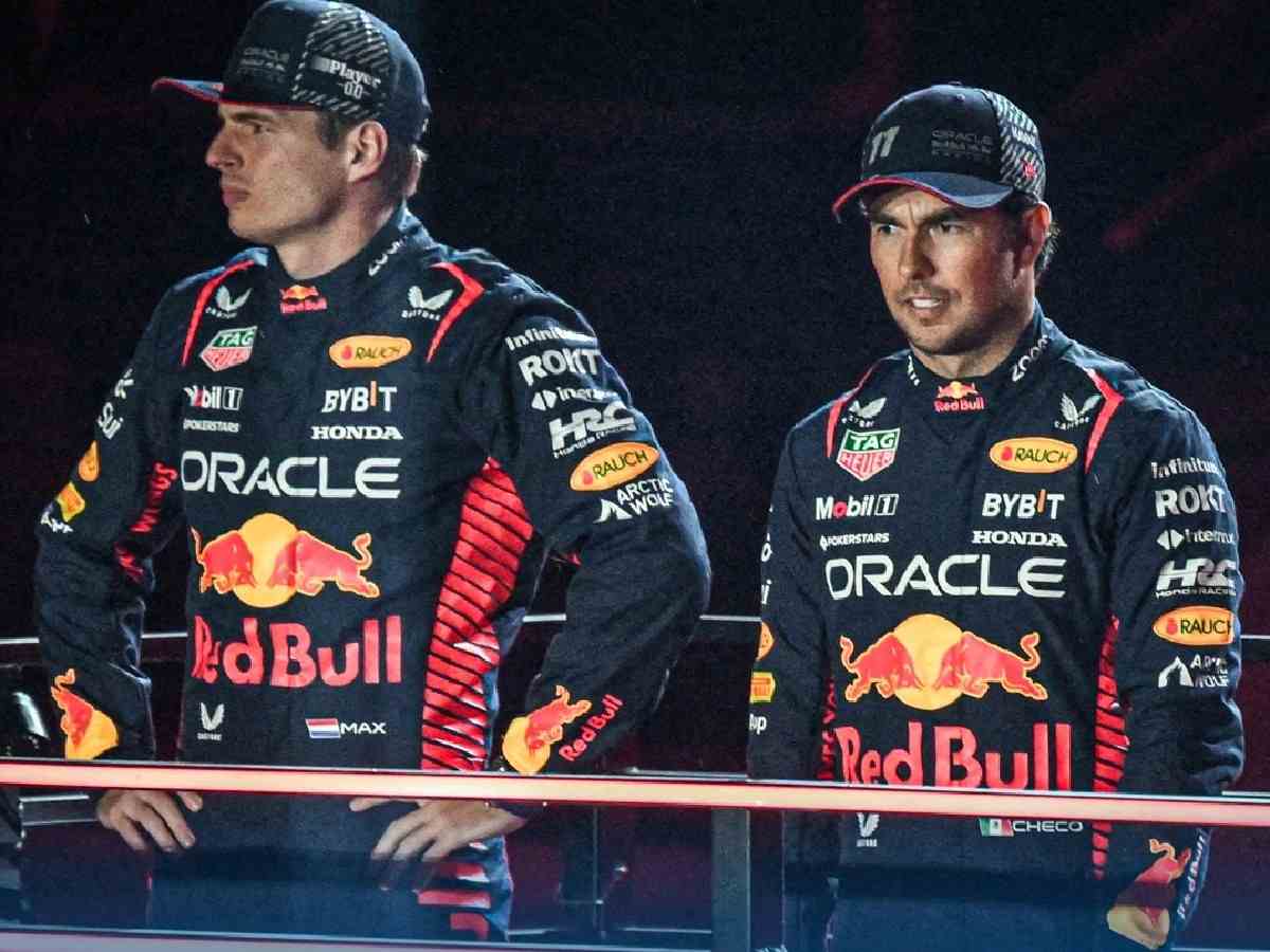 Max Verstappen and Sergio Perez 