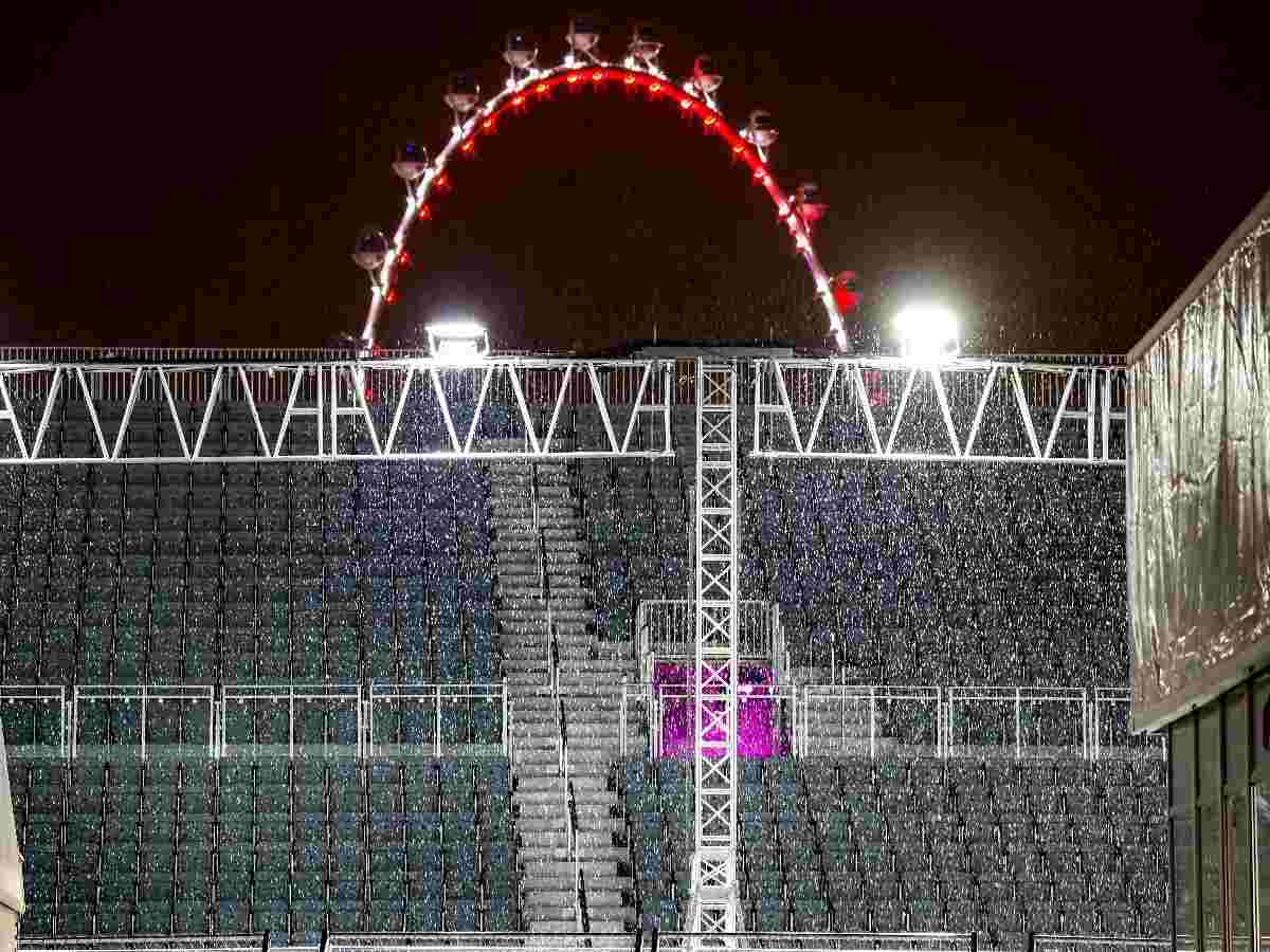 Empty Grandstands at the Las Vegas GP