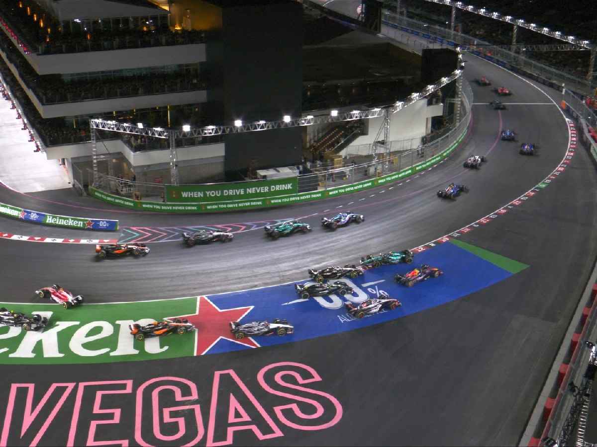 WATCH: Max Verstappen, Fernando Alonso and Charles Leclerc go off track in a chaotic start to the Las Vegas GP