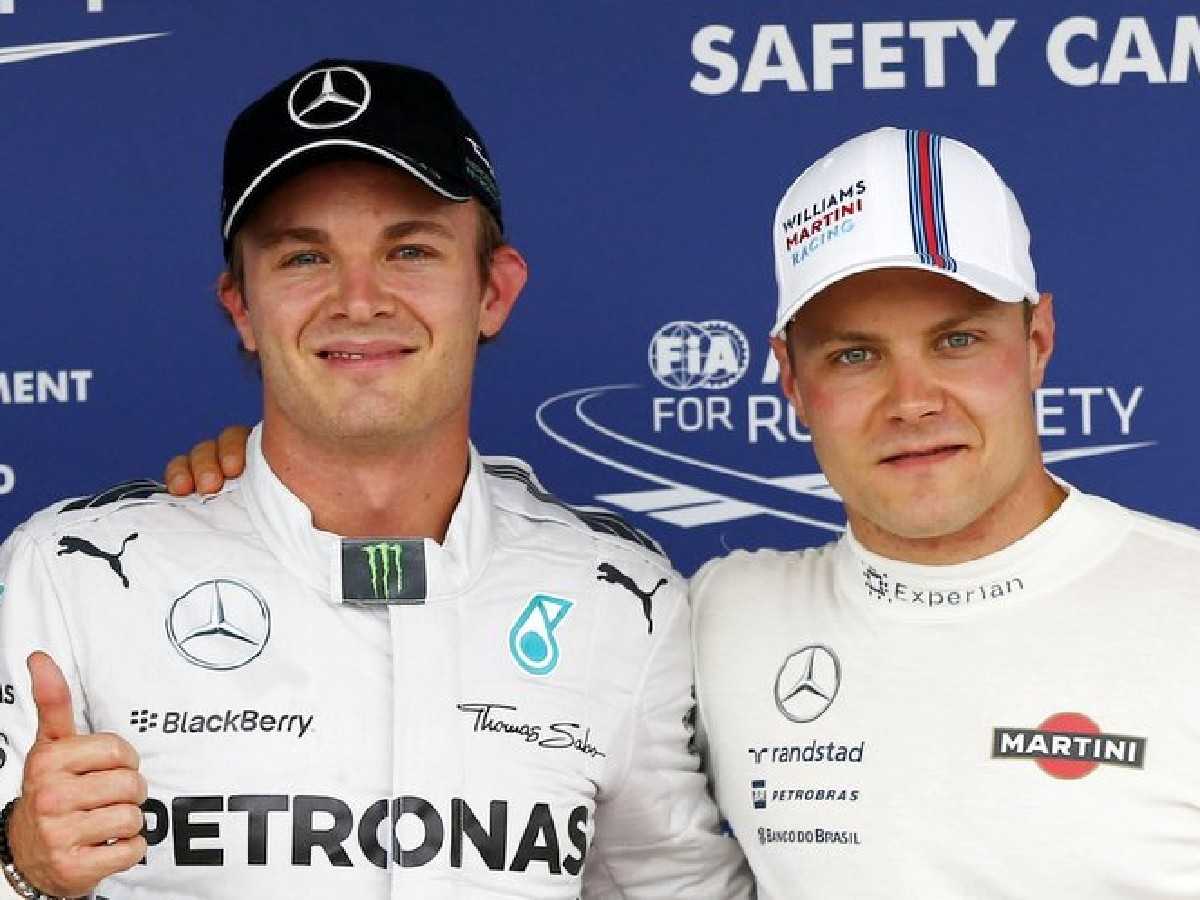 Nico Rosberg and Valtteri Bottas 