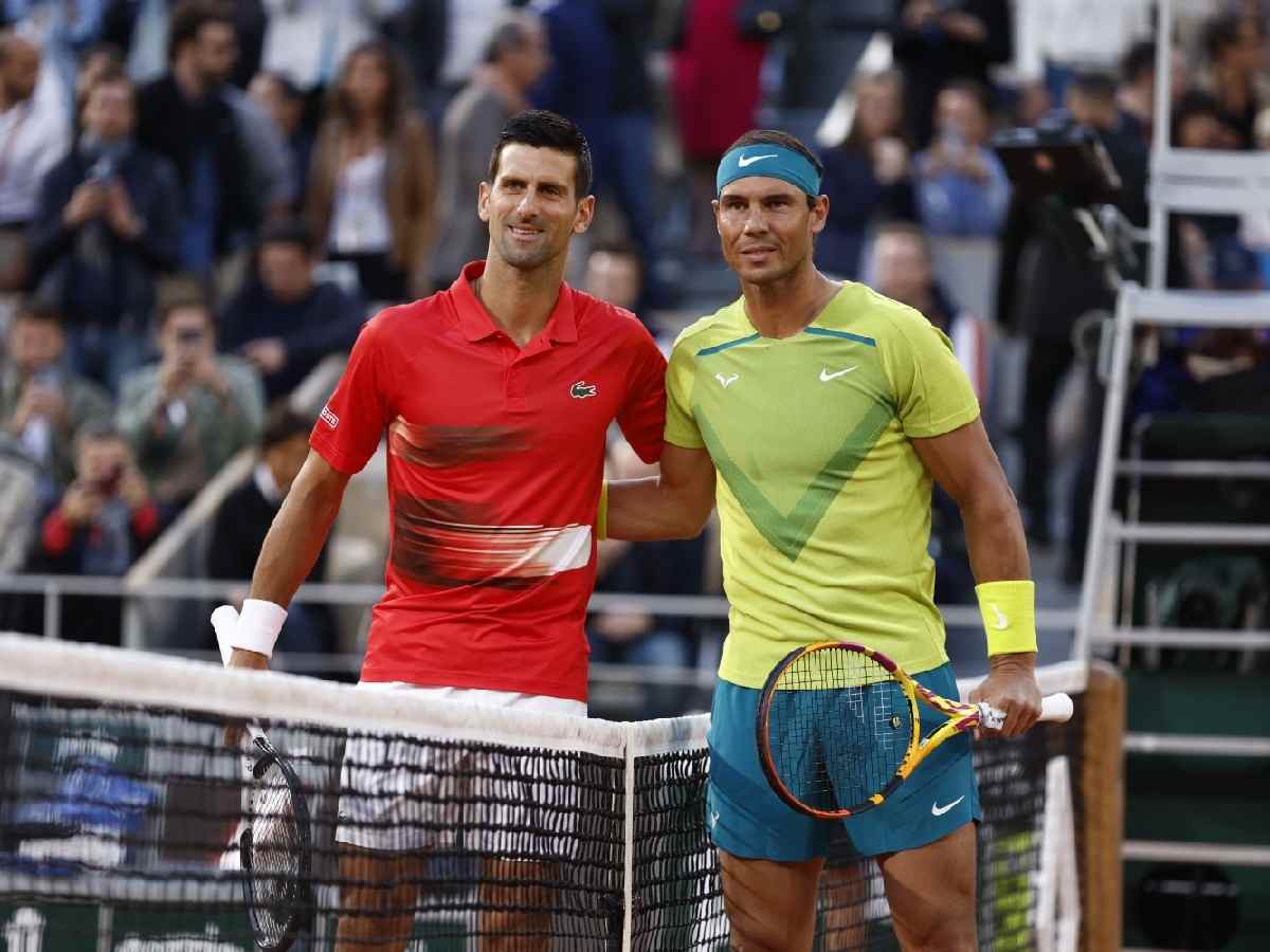 Novak Djokovic and Rafael Nadal