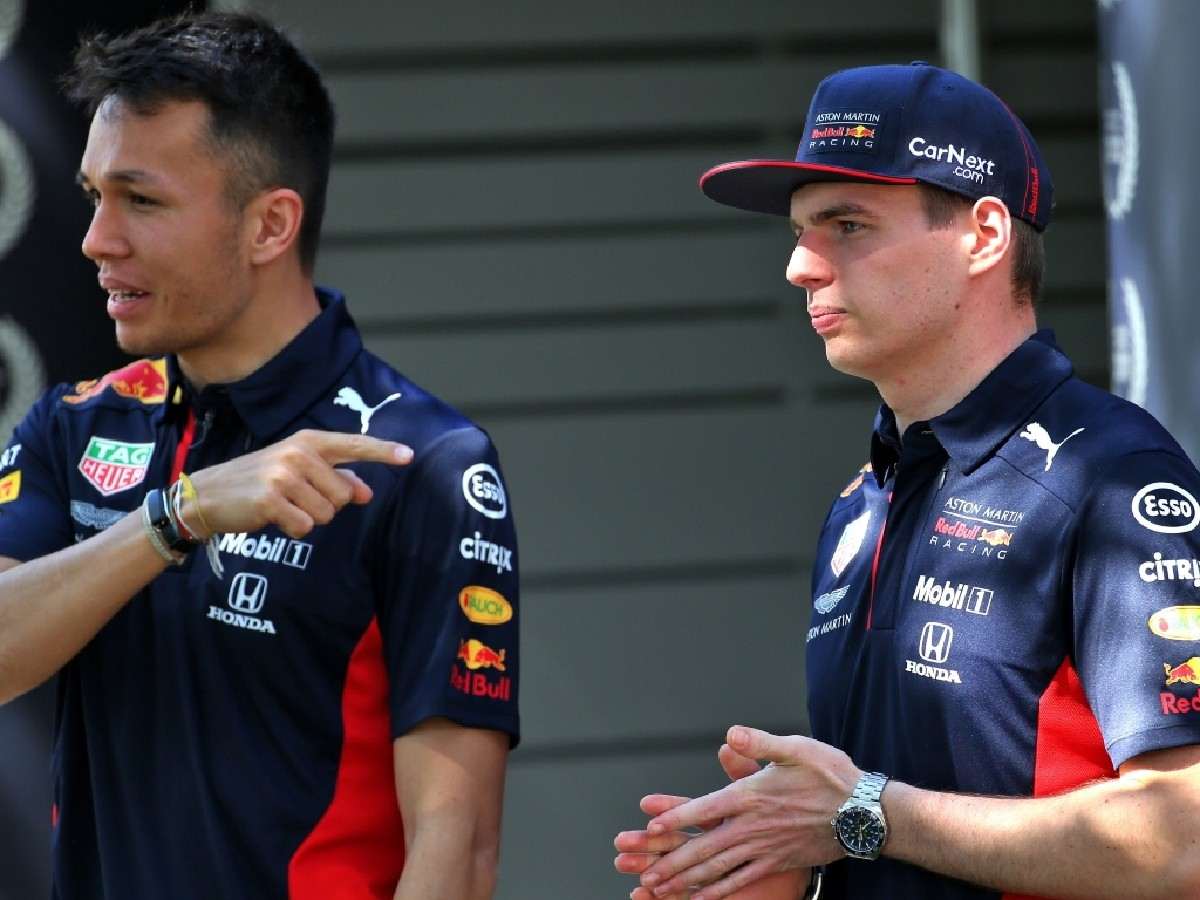 Alex Albon and Max Verstappen (Credits: Planet F1)