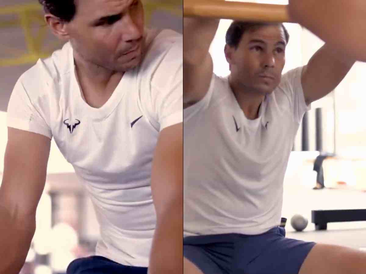 WATCH: Rafael Nadal flexes his muscles in his latest workout clip as he prepares for his final season