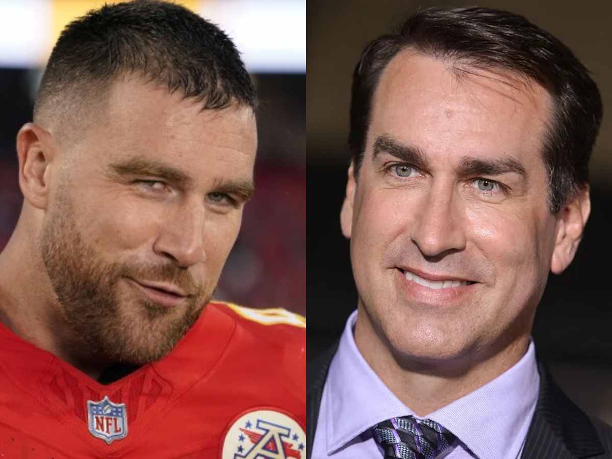 Travis Kelce and Rob Riggle