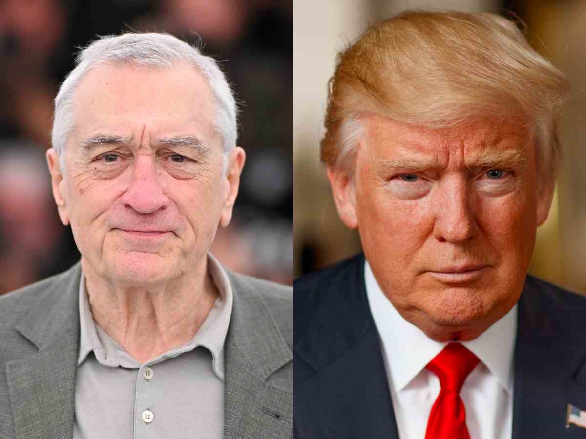 Robert De Niro (L), Donald Trump (R)