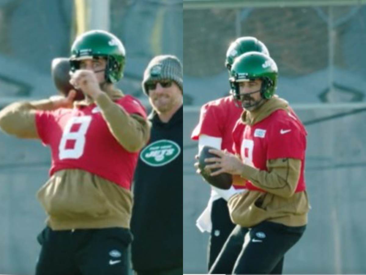 WATCH: “One wrong move and it’s over!” – Aaron Rodgers throwing dimes in practice just months after suffering Achilles injury sparks mixed reactions on social media