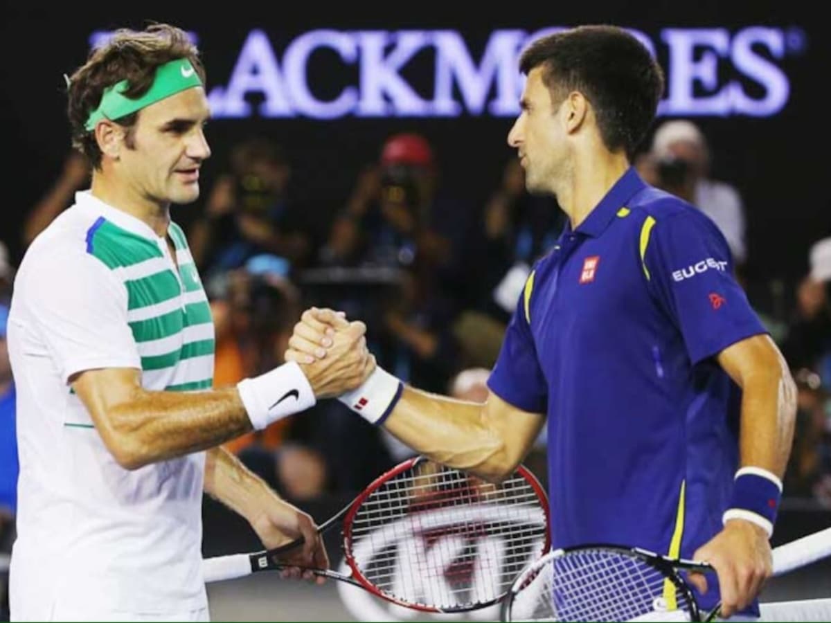 Roger Federer and Novak Djokovic