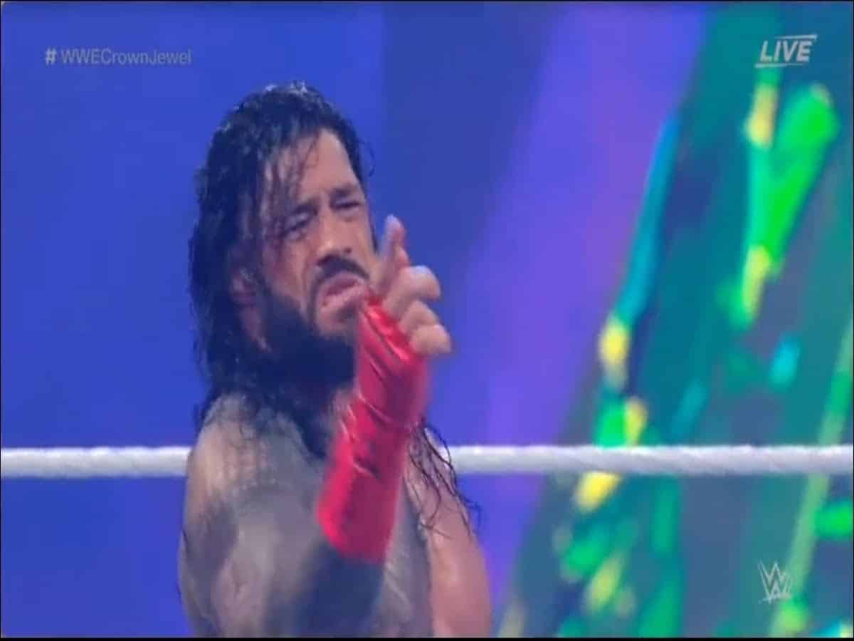 “Man looks like popeye” – WWE Universe can’t stop laughing after Roman Reigns does hilarious LA Knight impersonation at Crown Jewel 