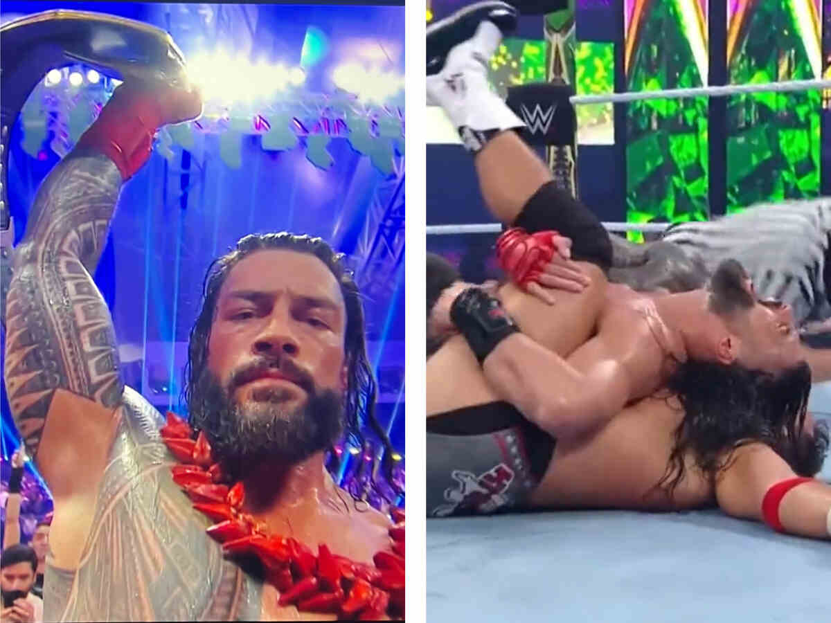 WATCH: What did Roman Reigns say after defeating LA Knight at WWE Crown Jewel?