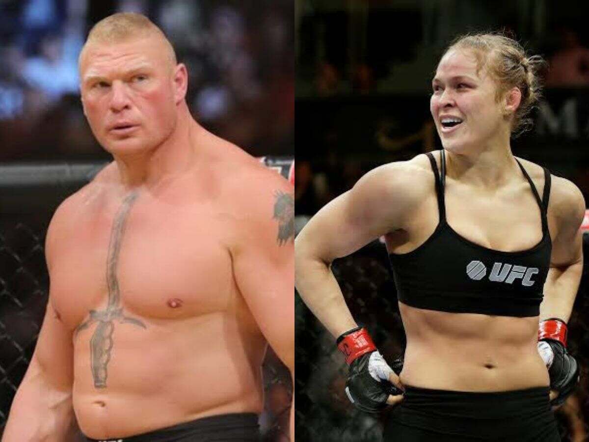 Brock Lesnar and Ronda Rousey