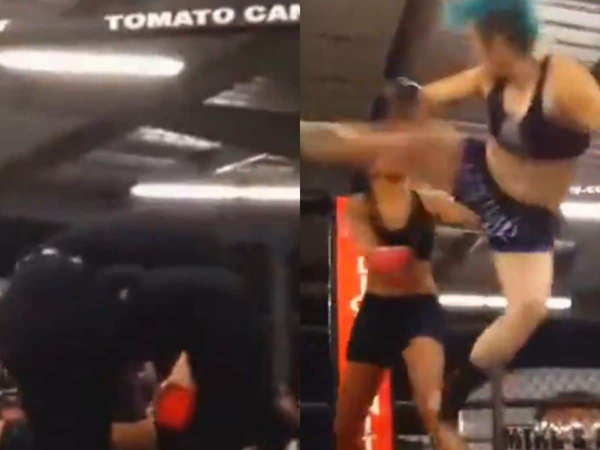 WATCH: “Damaged the jaws” – MMA fighter lands ‘lightning speed’ roundhouse kick to shut the lights off her opponent