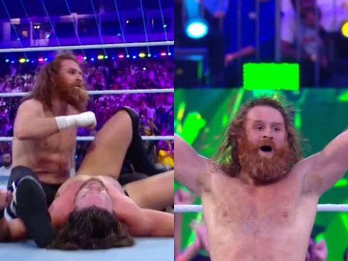 WATCH: “Crowd hot for Sami” – WWE Universe delighted after Sami Zayn remains undefeated in Saudi Arabia as he beats potential Judgment Day member at WWE Crown Jewel