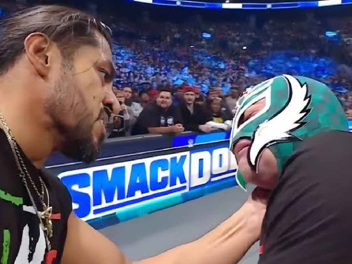 “Traitor!!!!” – WWE Universe shocked after Santos Escobar turns heel on his idol Rey Mysterio on SmackDown 