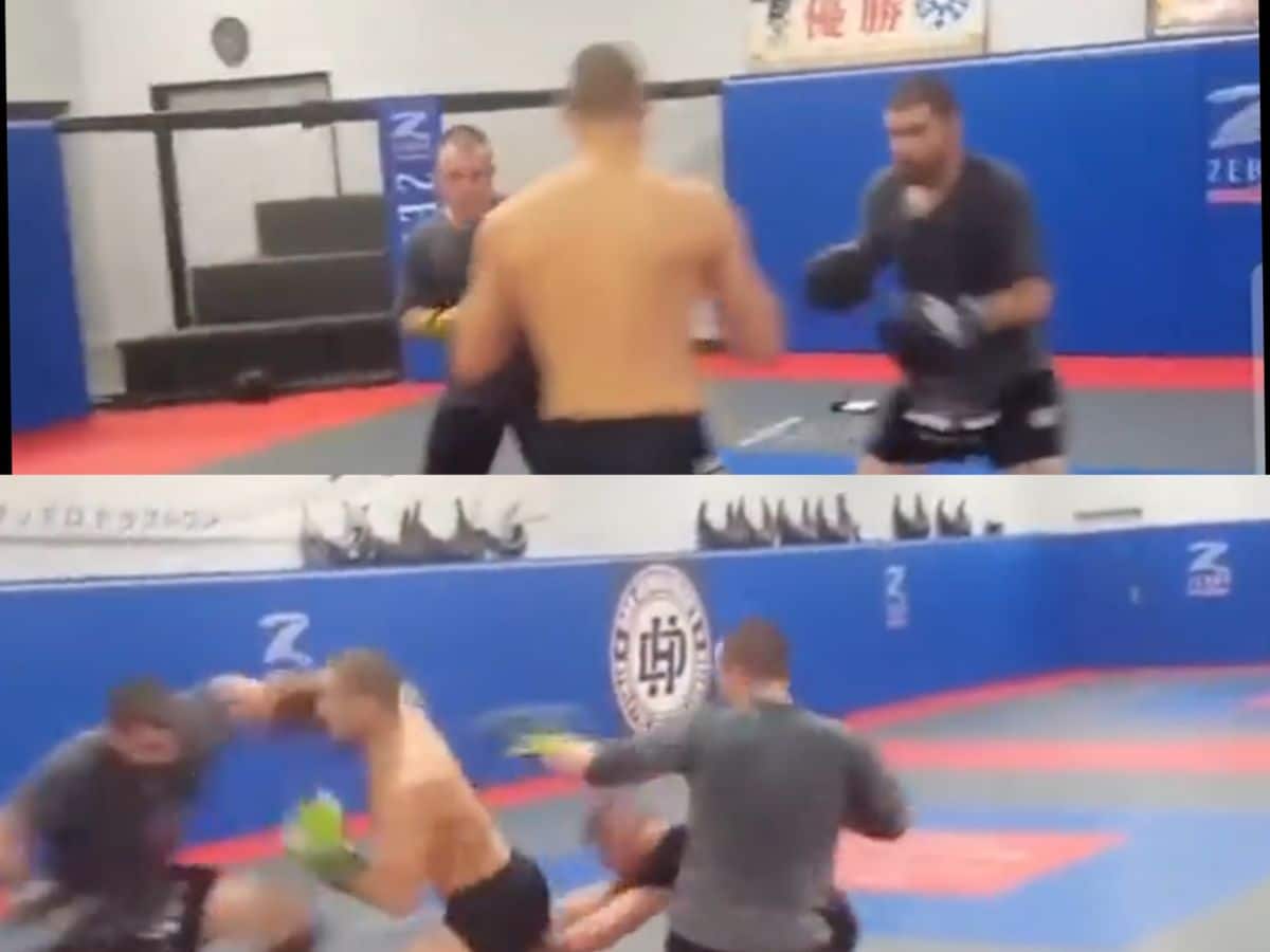 WATCH: Sean Strickland takes sparring session to new heights with insane 1 vs. 3 matchup