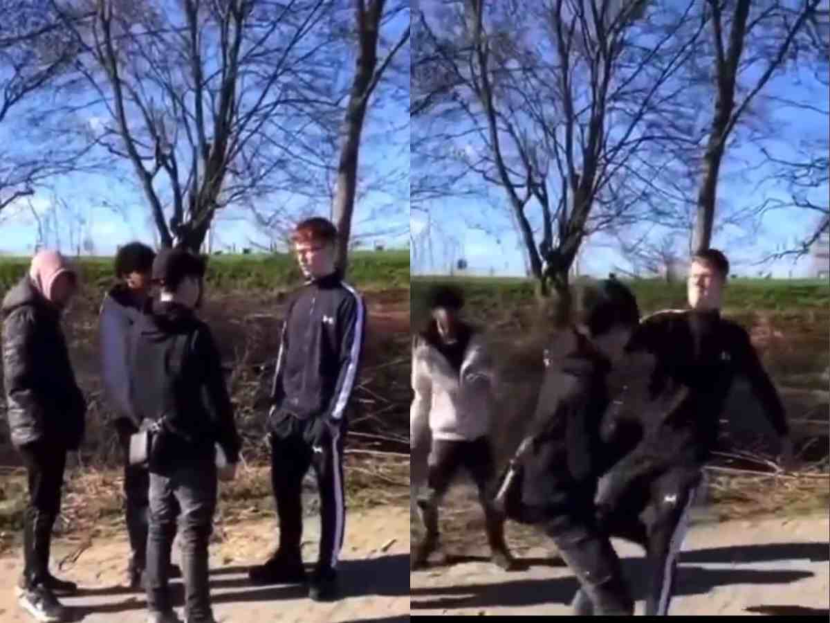 WATCH: ‘Dude with purse never had a chance’ – MMA trained kid takes on 3 v 1 battle against bullies trying to jump him on street fight