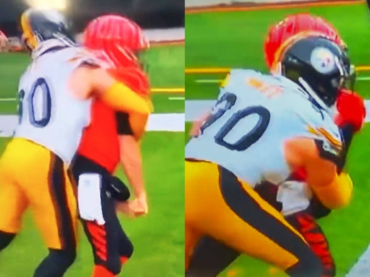 WATCH: “Dirtiest player in league!” – Steelers LB TJ Watt crushing late tackle on Bengals QB Jake Browning gets condemned by fans on social media