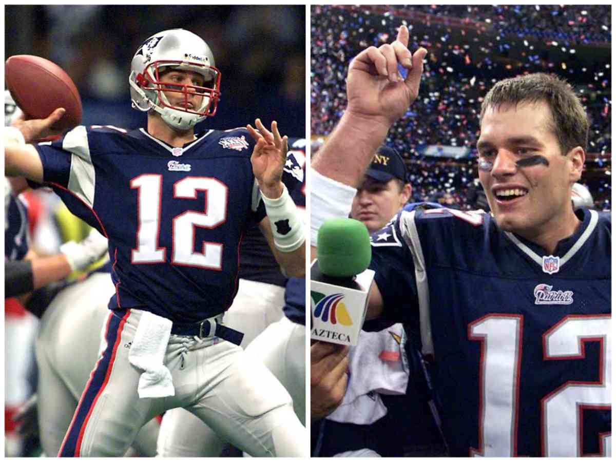 Tom Brady at Super Bowl XXXVI