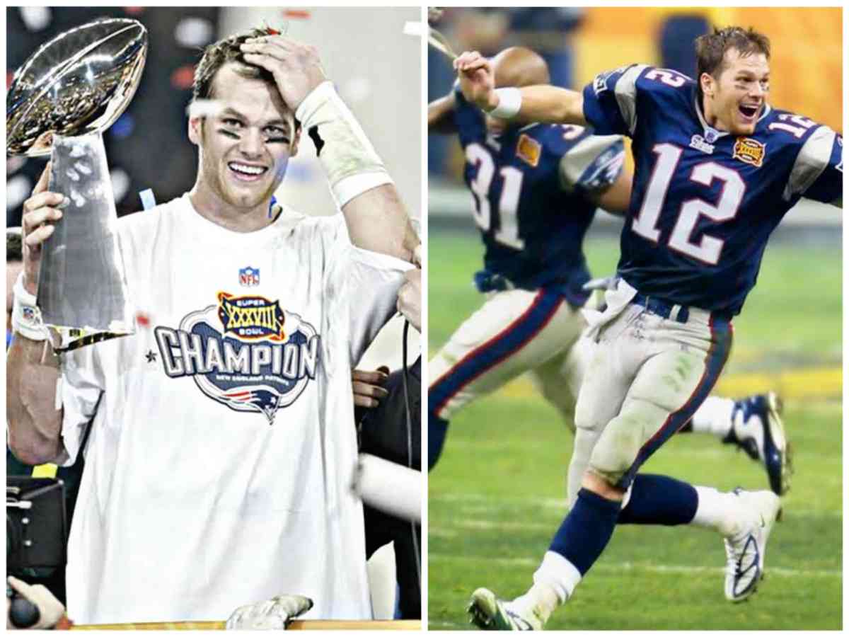 Tom Brady at Super Bowl XXXVIII