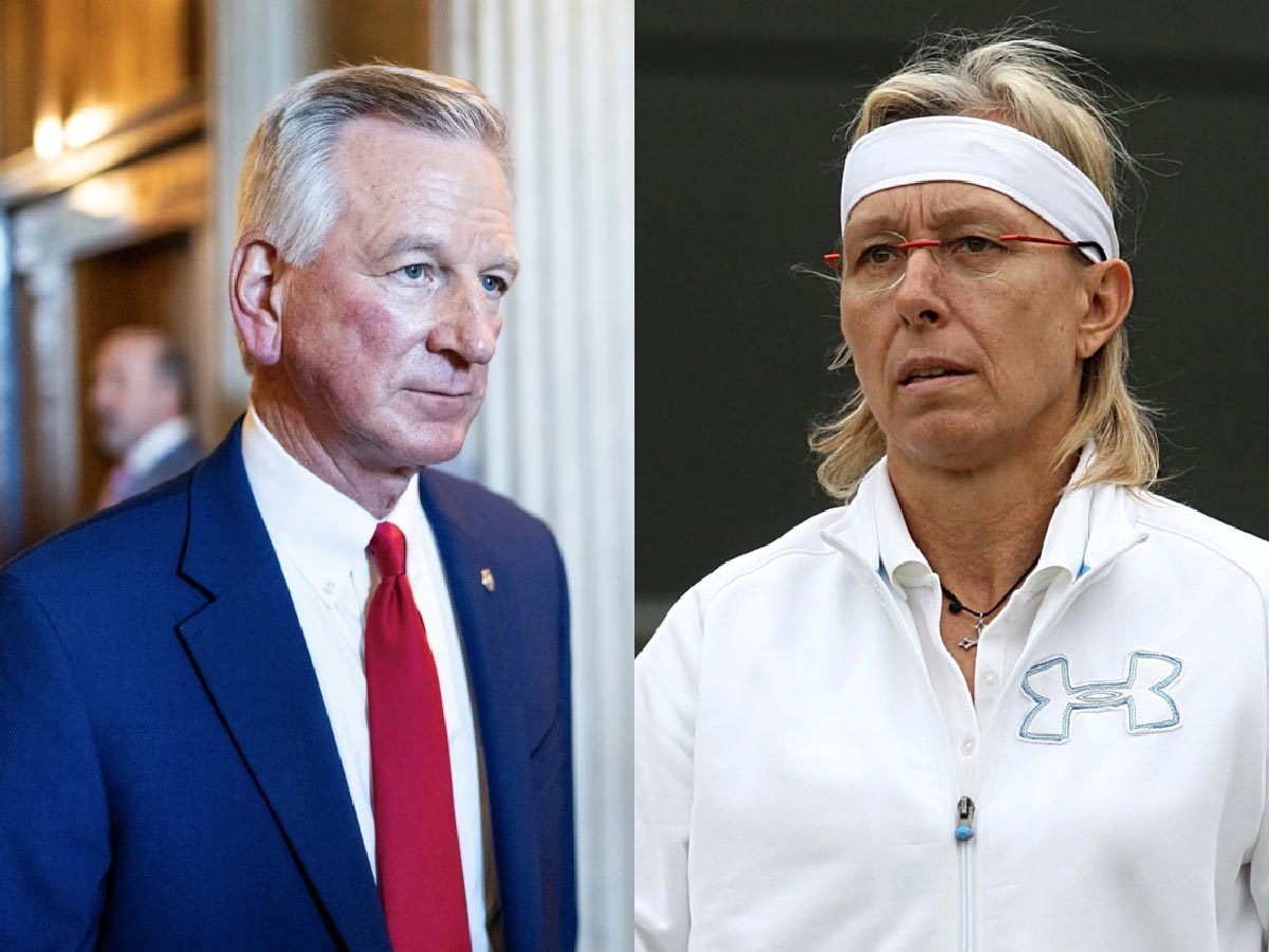 Martina Navratilova calls Republican Alabama senator Tommy Tuberville ‘a**wipe’ over his controversial decision to hold military promotions 