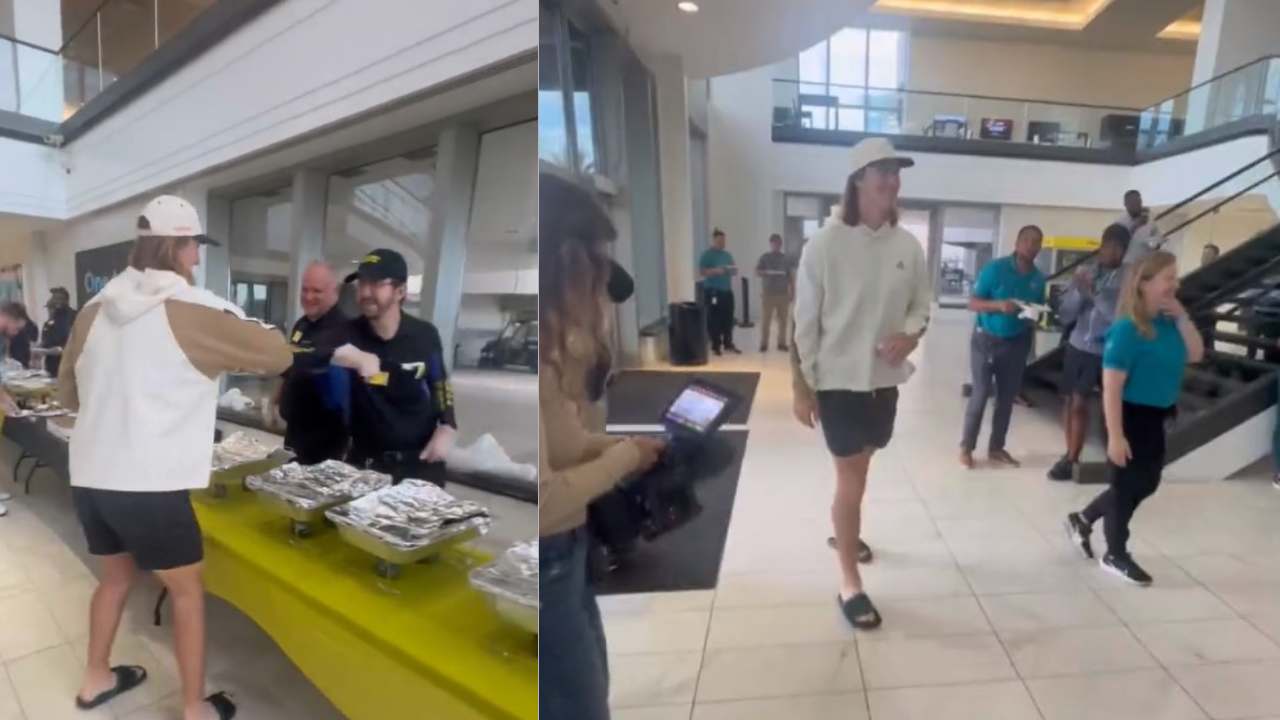 “Man of the people” – Trevor Lawrence earns praise of fans on social media after he catered Waffle House for the Jaguars front office