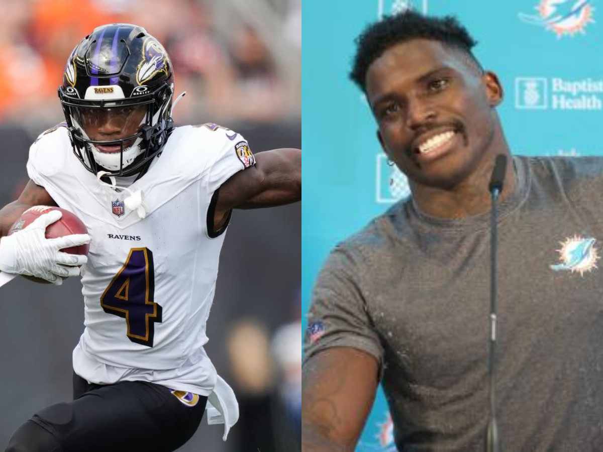 “Zay Flowers is him!” Dolphins WR Tyreek Hill hypes up the Ravens rookie following game-winning 2 TD performance against the Chargers