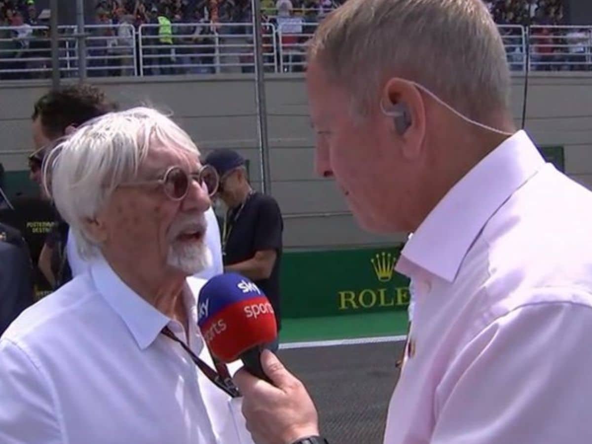 “I can’t believe he actually said that!” – Fans react in disbelief as Martin Brundle questions Bernie Ecclestone about his £653 million tax fraud case