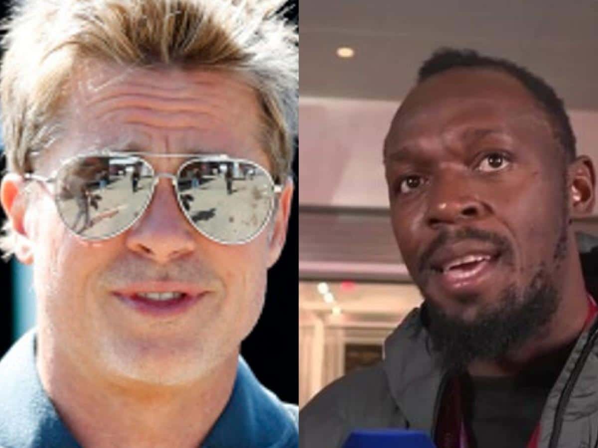 Usain Bolt and Brad Pitt