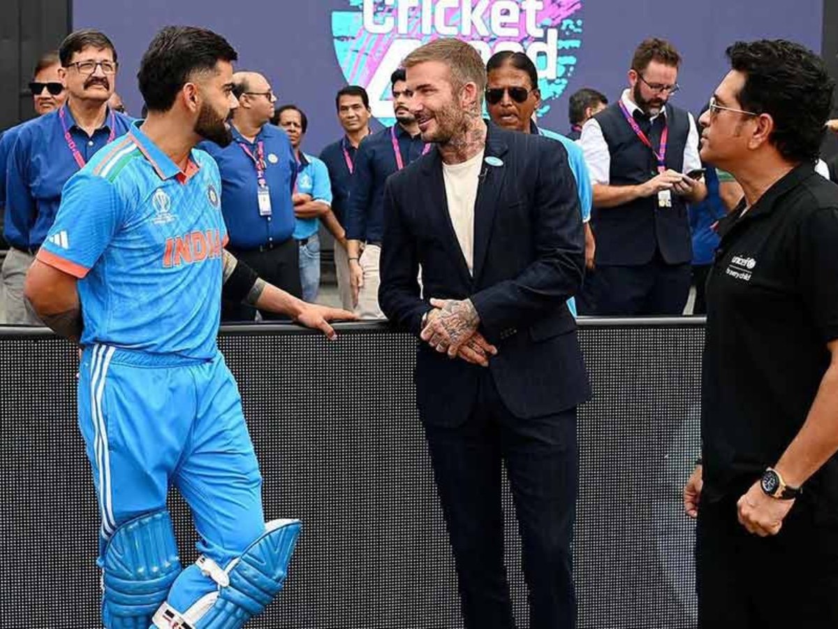 Virat Kohli, David Beckham, and Sachin Tendulkar