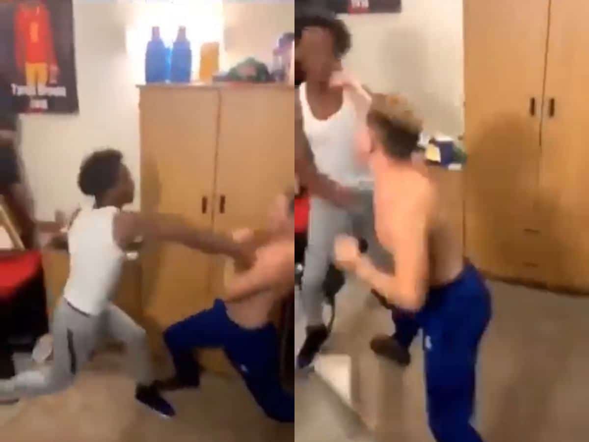 WATCH: Guy gets ‘sent across Spider verse, and back’ in UFC-style knockout in dorm room fight