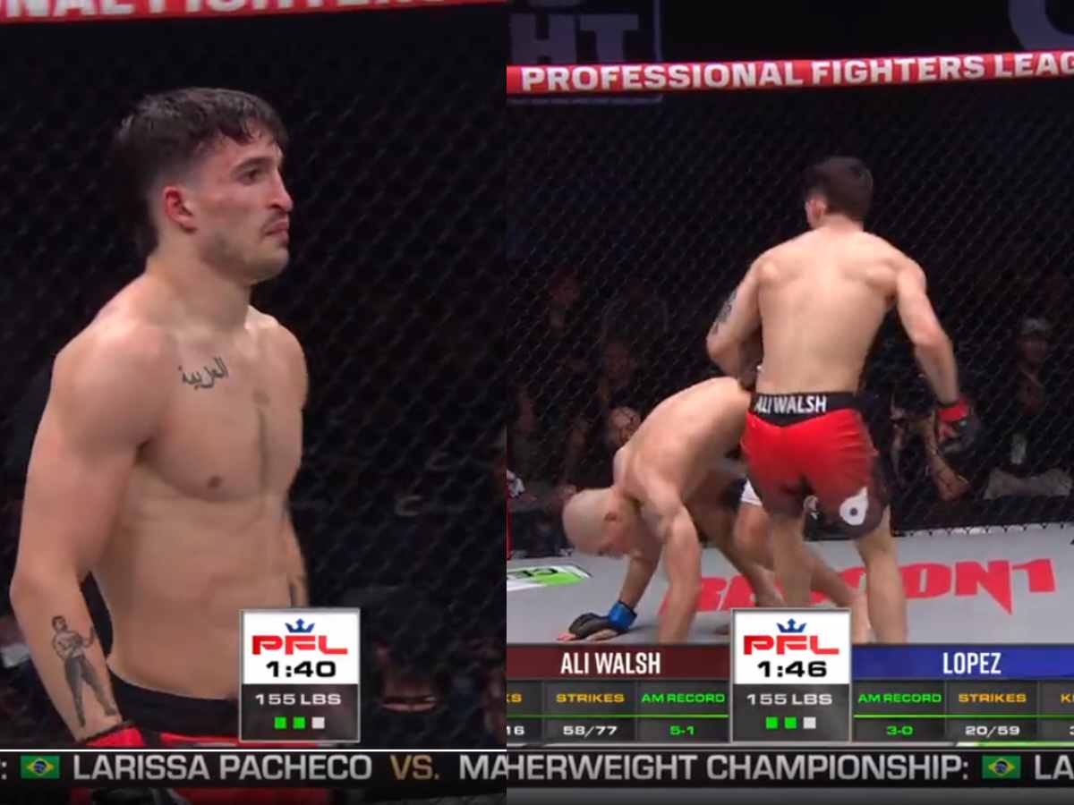 WATCH: “Headshot dead” – Fans go wild as Muhammad Ali’s grandson SPARKS opponent at PFL World Championship event