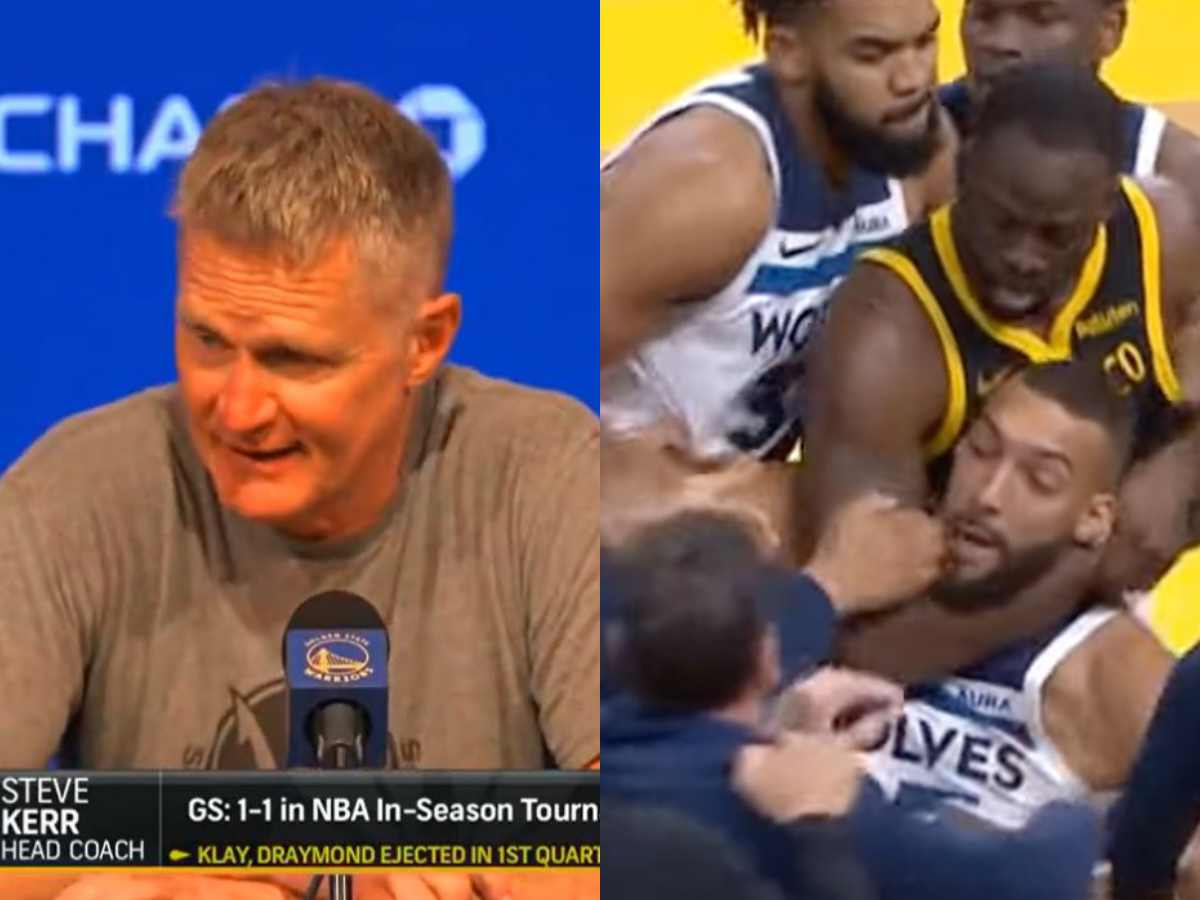 Steve Kerr BIZARRELY defends Draymond Green’s despicable attack on Rudy Gobert with obvious lies