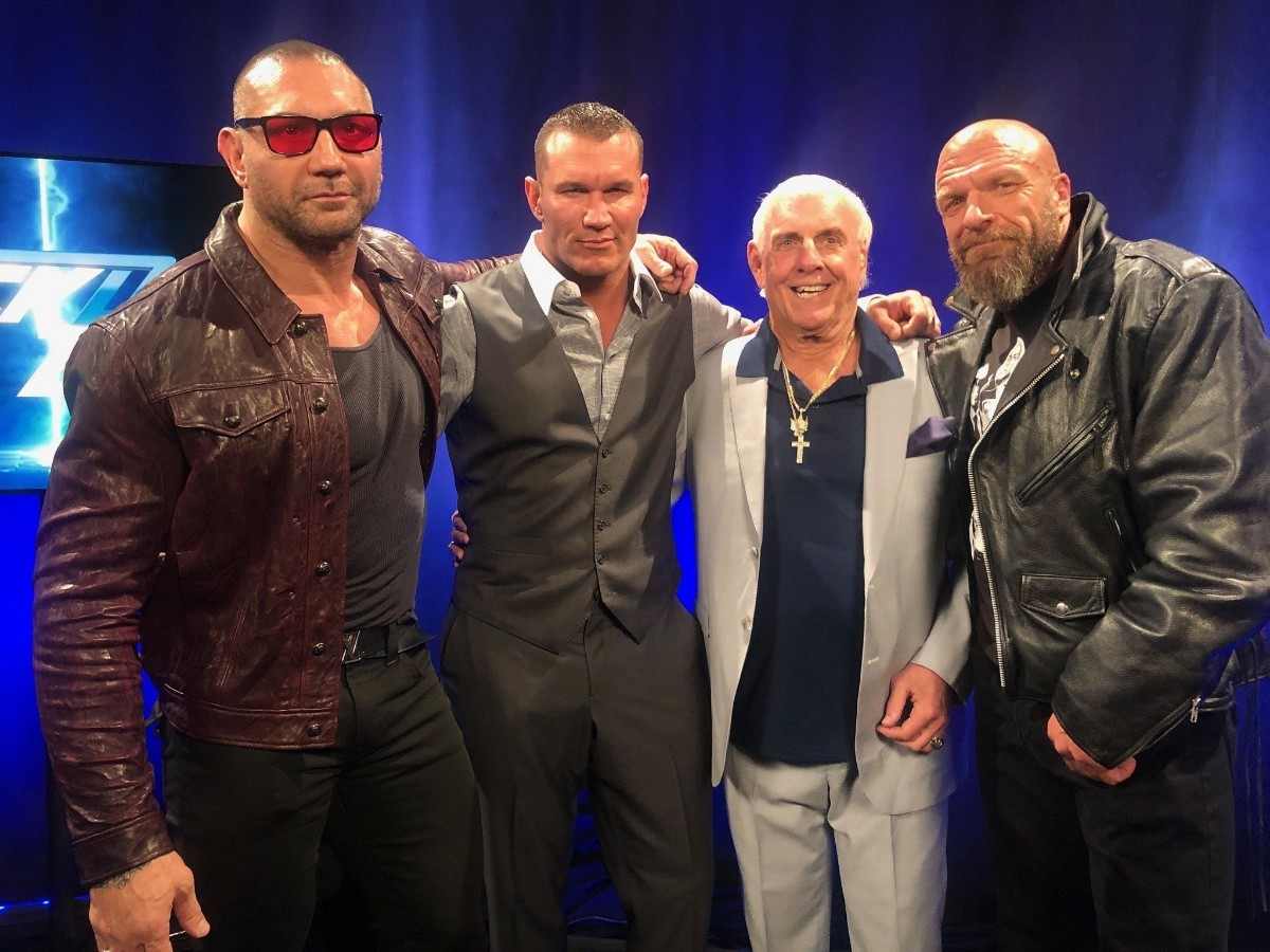 Batista, randy orton, ric flair and triple h 