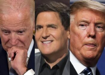 Joe Biden (AP), Mark Cuban (Shark Tank) and Donald Trump (Reuters)