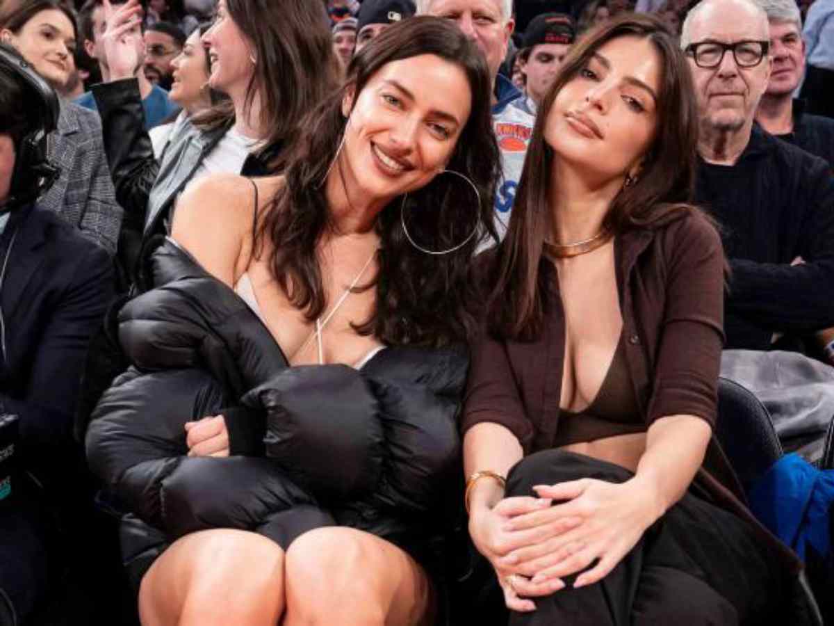 WATCH: ‘Just kiss already’ – Stunning Irina Shayk and Emily Ratajkowski light up Madison Square Garden at Knicks vs Heat