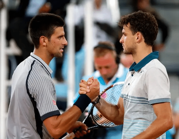 Novak Djokovic and Grigor Dimitrov 