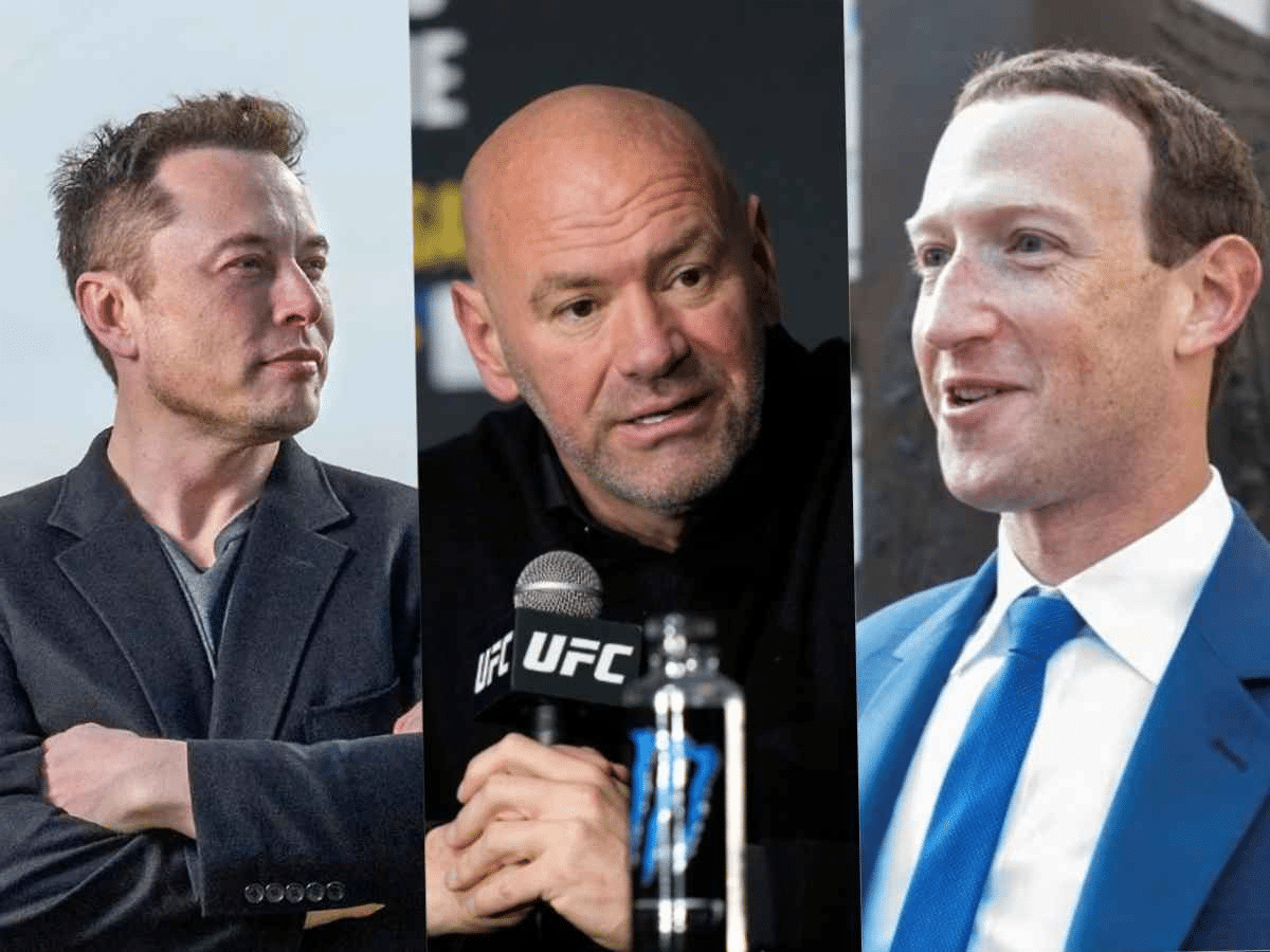 Elon Musk, Dana White and Mark Zuckerberg (Image Courtesy: Hi Tech/Guardian)Elon Musk, Dana White and Mark Zuckerberg