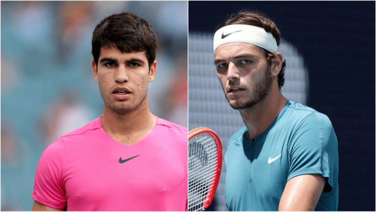 “They did me dirty,” Taylor Fritz gets snubbed with ‘no entry’ sign in ATP Finals poster featuring Novak Djokovic and Carlos Alcaraz 2 Carlos Alcaraz and Taylor Fritz