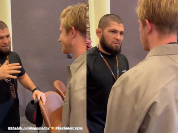 Khabib Nurmagomedov and Kevin De Bruyne cross paths in Abu Dhabi