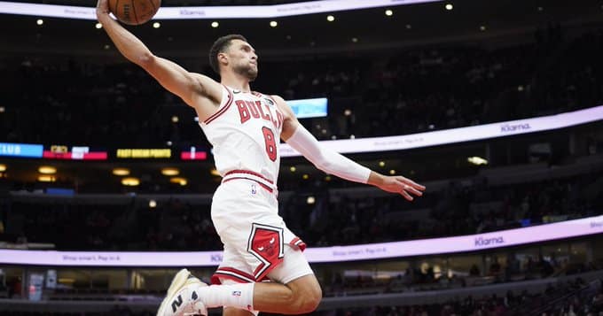 Zach LaVine of the Chicago Bulls