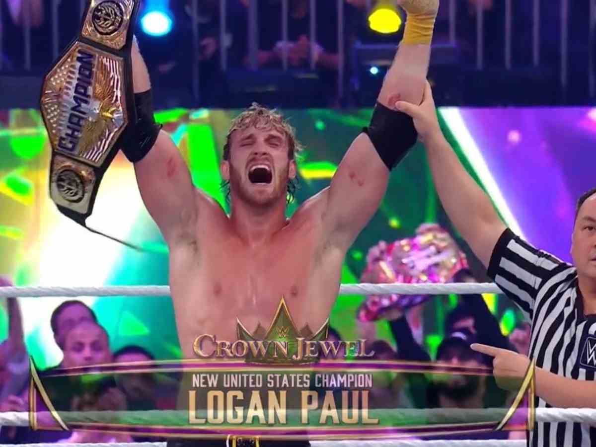 Logan Paul Victorious at WWE Crown Jewel 2023 (via X)