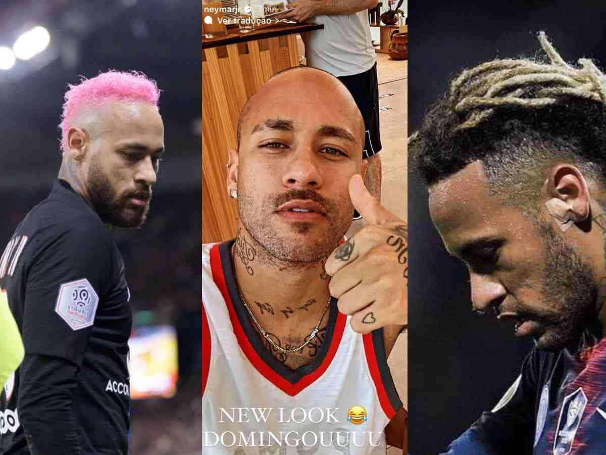 Neymar Jr.'s hairstyles throughout the years