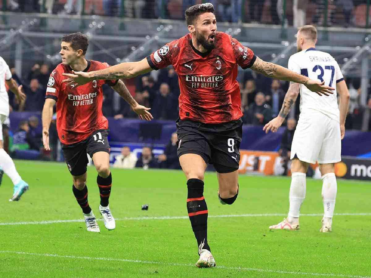 Olivier Giroud's goal celebration vs PSG