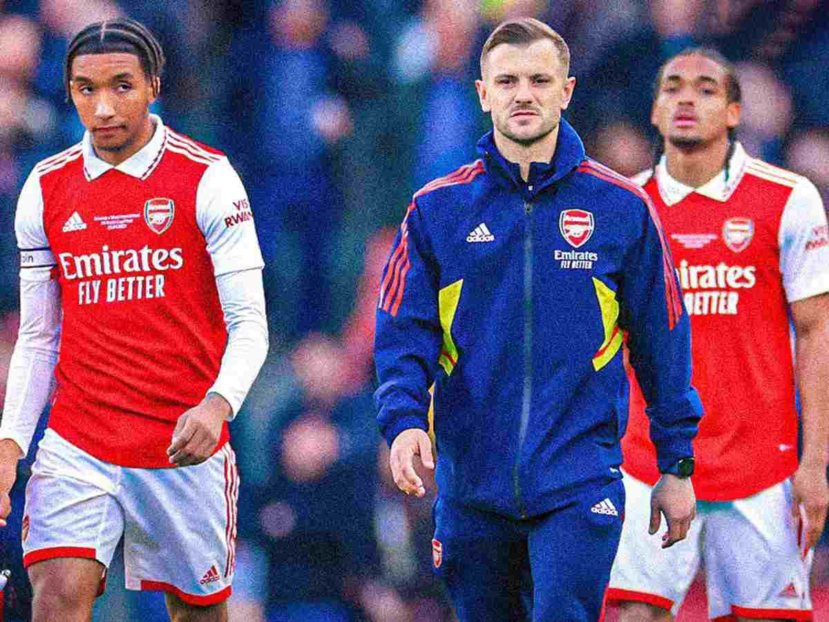 Jack Wilshere with the under-18 squad