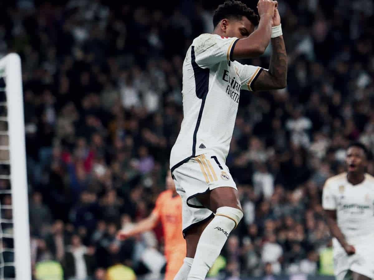 WATCH: Rodrygo hits the SIU celebration after scoring in Real Madrid’s 5-1 thrashing of Valencia in La Liga