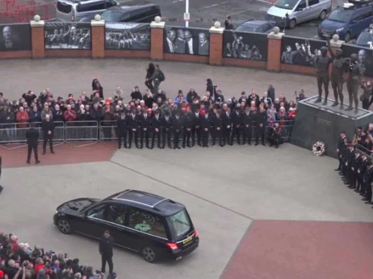 Sir Bobby Charlton's guard of honor