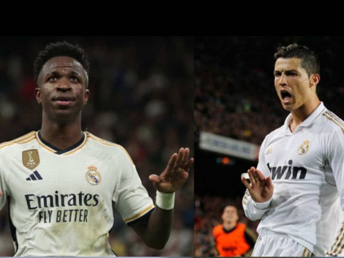 Vinicius Jr. and Cristiano Ronaldo