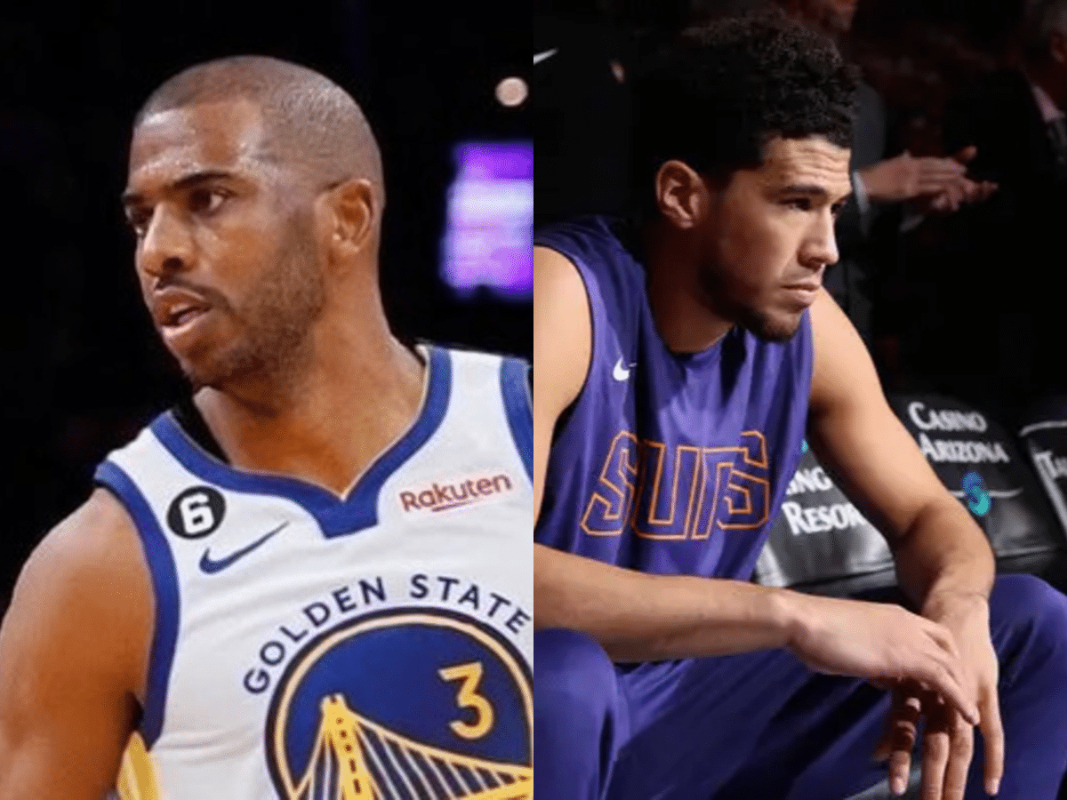 WATCH: ‘Can we stop trying to create false beef’ – Controversial clip of Chris Paul GHOSTING ex-teammate Devin Booker disproved by fans