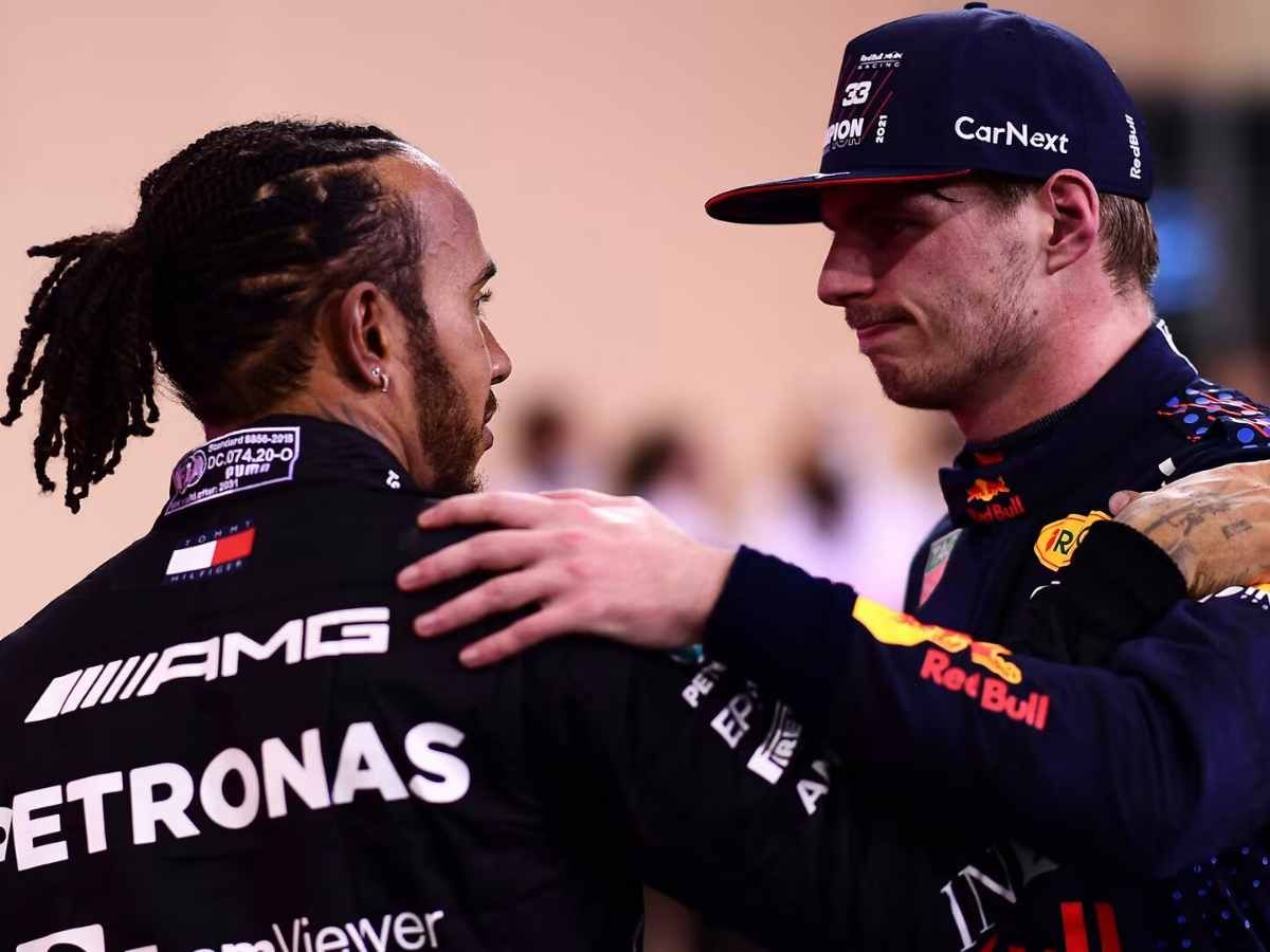 Lewis Hamilton and Max Verstappen