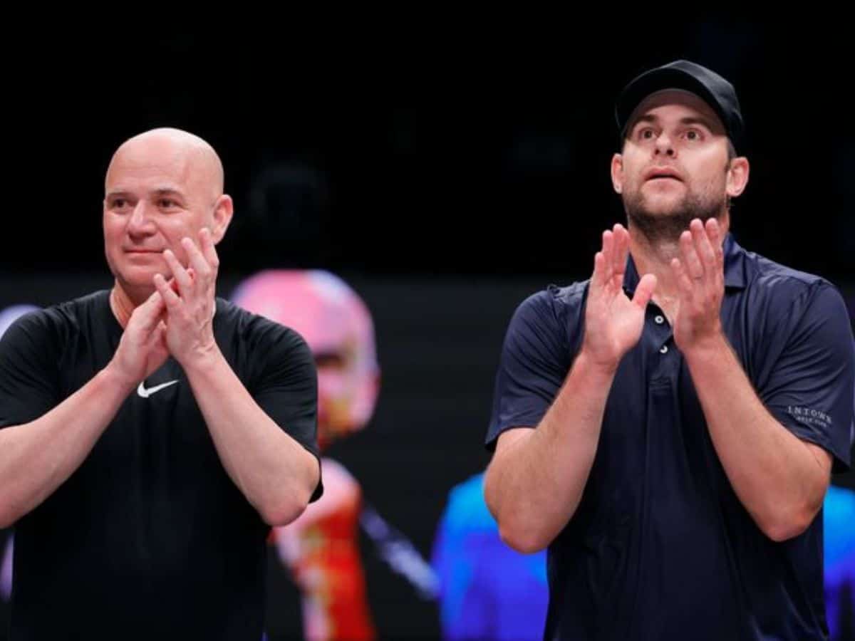 Andre Agassi and Andy Roddick 